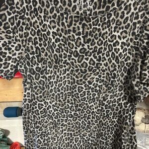 Denim & Co Leopard Print Tunic